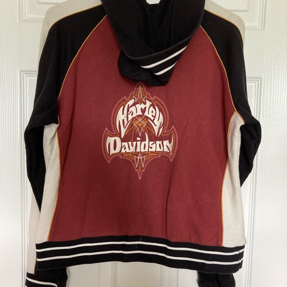 Harley Davidson Zip Up Hooded Jacket Women’s Size Medium - Picture 4 of 5